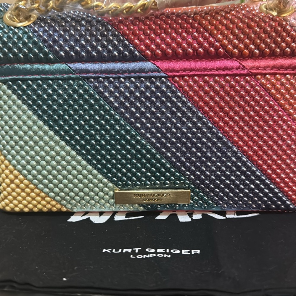Kurt Geiger Mini Kensington Beaded Convertible Shoulder Bag - Picture 11 of 12
